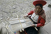 Cusco, traditional textiles weaving